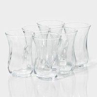 Набор стеклянных стаканов армуду «Классик», 100 мл, 5,7?8,3 см, 6 шт: 