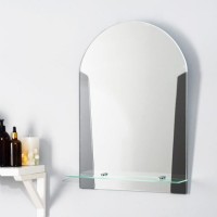 Зеркало «Лион», настенное, с полочкой, 39х58 см, между креплениями 12,5 см: 