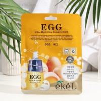 Маска для лица "EKEL", с яйцом, "Mask Pack Egg", 23 мл: Цвет: Тканевая маска для лица Ekel Egg Ultra Hydrating Essence Mask с экстрактом яичного желтка глубоко увлажняет сухую и обезвоженную кожу.Кожа становится мягкой и шелковистой.Оказывает лифтинг-эффект, устраняет морщинки, подтягивает кожу, делает ее более упругой и эластичной.Сужает поры.Перед применением маски обязательно очистить кожу.Маску еще в закрытом пакете стоит немного помять, чтобы эссенция равномерно распределилась по самой маске, и только потом открыть пакет.Маску можно нанести теплой (согрейте пакет с маской в горячей воде) или холодной (охладить в холодильнике).Аккуратно распределить маску на лице.Эссенцию, которая осталась в пакете, нанесите на шею и декольте.По истечении 20-30 минут маску снять, ничего смывать не нужно.
: EKEL
: Корея
