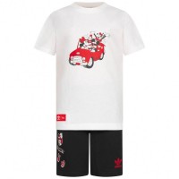 adidas Originals x Disney Mickey Baby / Kids Set HF7538: Цвет: Brand: adidas Collaboration with Disney Mickey and Friends Set consisting of Shorts and T-shirt Material T-shirt: 100% cotton Material Shorts: 100% cotton Brand logo above the front hem, on the sides of the trouser legs and under the back waistband Mickey and Friends graphic on the T-shirt front and on the left leg BCI – in collaboration with the “Better Cotton Initiative” to improve global cotton cultivation elastic, ribbed crew neck Short sleeve elastic waistband with internal drawstring without side pockets without inner lining elastic material regular fit pleasant wearing comfort NEW, with label and original packaging
https://www.sportspar.com/adidas-originals-x-disney-mickey-baby/kids-set-hf7538
