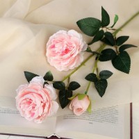 Цветы искусственные "Роза терция" 8х60 см, розовый: 
