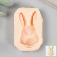 Молд силиконовый "Морда зайца" 5,5 см: 