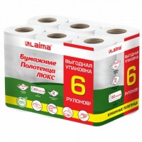 Полотенца бумажные 2-х слойные, спайка 6 рулонов (6х14,7 м), LAIMA LUXE, 100% целлюлоза, 114742: Цвет: Двухслойные бумажные полотенца LAIMA идеальны для использования дома и в офисе. Обладают хорошими впитывающим свойствам и прочностью во влажном состоянии, благодаря чему экономичны в использовании.
Бренд: LAIMA
: Россия
2