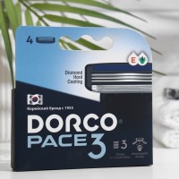 Сменные кассеты для бритья Dorco Pace 3, 3 лезвия с увлажняющей полоской, 4 шт.: Цвет: Три лезвия обеспечивают отличное, мягкое бритье за одно движение. Специальная увлажняющая полоска защищает вашу кожу и уменьшает раздражение. Резиновый микрогребень на бреющей головке обеспечивает более чистое бритье. Плавающая бреющая головка идеально повторяет контуры вашего лица, обеспечивая гладкость бритья.
: Dorco
: Корея
