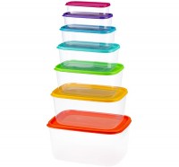 Набор контейнеров РАДУГА (7штук) Микс (разноцветный): Цвет: Набор контейнеров РАДУГА (7штук)   Микс (разноцветный)
