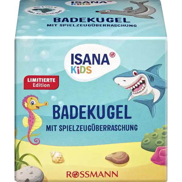 ISANA KiDS Badekugel mit Spielzeugberraschung: Цвет: https://www.rossmann.de/de/baby-und-spielzeug-isana-kids-badekugel-mit-spielzeugueberraschung/p/4305615828183
Produktbeschreibung und details ISANA KIDS und der Spa beginnt Unsere Inhaltsstoffe sind besondershautvertrglich und auf die Bedrfnisse unserer kleinen Kunden abgestimmt Badekugel orange Eintauchen in die spannende Urzeitwelt und deine DinoFreunde treffen Die orange Badekugel von ISANA KIDS ldt mit fruchtigem WassermeloneDuft auf eine abenteuerliche Badereise ein Badekugel trkis Abtauchen in die spannende Unterwasserwelt und deine Freunde des Ozeans treffen Die trkise Badekugel von ISANA KIDS ldt mit fruchtigem KiwiDuft auf eine abenteuerliche Badereise ein Lebensmittelfarbstoffe frben das Wasser und sorgen fr lustigen Badespa Frbt weder Haut Haare noch Wanne mit  von  tollen Sammelfiguren Hautvertrglichkeit dermatologisch getestet enthlt Avocado und Traubenkernl Kontaktdaten Dirk Rossmann GmbH Isernhgener Str   Burgwedel wwwrossmannde UrsprungslandHerkunftsort EU Anwendung und Gebrauch Badekugel mit trockenen Fingern aus der Folie nehmen und in das ca C warme Badewasser ca  l geben Sie beginnt zu sprudeln und frbt das Wasser orange oder trkis Nachdem sich die Badekugel aufgelst hat taucht ein kleines Spielzeug auf Gebrauch Aufbewahrung und Verwendung Aufbewahrungs und Verwendungsbedingungen Khl und trocken lagern Inhaltsstoffe Badekugel orange Sodium Bicarbonate Sodium Sulfate Citric Acid Parfum Persea GratissimaOil Vitis Vinifera Seed Oil CI  CI  Linalool Limonene Benzyl Salicylate Badekugel trkis Sodium Bicarbonate Sodium Sulfate Citric Acid Parfum Persea Gratissima Oil Vitis Vinifera Seed Oil CI  CI  Warnhinweise und wichtige Hinweise Warnhinweise Nicht geeignet fr Kinder unter drei Jahren Enthlt verschluckbare Kleinteile  Gefahr des Erstickens und des Darmverschlusses Aufsicht durch Erwachsene wird empfohlen Berhrung von Augen vermeiden Bei Augenkontakt sofort mit Wasser splen Zur ueren Anwendung Nicht zum Verzehr geeignet