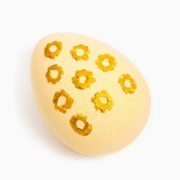 Бомбочка для ванны "Пасхальное яйцо" жёлтая, 100 г: 