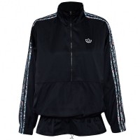 adidas Originals Half-Zip Women Windbreaker GN3105: Цвет: Brand: adidas Material: 70% polyester (of which 30% recycled) Use: 70% polyester (of which 30% recycled) Brand logo on the left chest as a patch classic adidas stripes down the sleeves high stand-up collar 1/2 zip an open kangaroo pocket elastic cuffs adjustable hem with drawstring and stopper windproof material loose fit pleasant wearing comfort NEW, with tags &amp; original packaging
https://www.sportspar.com/adidas-originals-half-zip-women-windbreaker-gn3105