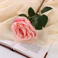 Цветы искусственные "Роза эстетик" 10х49 см, розовый: 