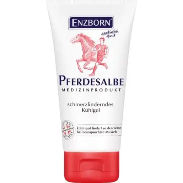 ENZBORN Pferdesalbe schmerzlinderndes Khlgel: Цвет: Produktbeschreibung und details ENZBORN Pferdesalbe ist die schnell Hilfe bei Muskel und Sehnenbeschwerden Muskelkater und Prellungen Die wohltuende Khlung setzt sofort ein lindert so den Schmerz und entspannt ENZBORN Pferdesalbe ist auch ideal zur durchblutungsfrdernden Massage Die Hautvertrglichkeit ist dermatologisch besttigt Die Salbe zieht schnell ein ohne zu kleben khlt und lindert so den Schmerz bei beantspruchten Muskeln Kontaktdaten Ferd Eimermacher GmbH ampamp Co KG  Nordwalde wwwenzbornde UrsprungslandHerkunftsort Deutschland Anwendung und Gebrauch Nur zur uerlichen Anwendung Nur auf intakter Haut und nicht unter geschlossenen Verbnden anwenden Augen und Schleimhautkontakt vermeiden Nicht bei berempfindlichkeit gegen einen der Inhaltsstoffe oder bei Suglingen und Kleinkindern unter  Jahren anwenden Bei stillenden Mttern nicht im Bereich der Brust verwenden Gebrauch Aufbewahrung und Verwendung Aufbewahrungs und Verwendungsbedingungen Bitte unter  C lagern Vor Frost schtzen Fr Kinder unzugnglich aufbewahren Inhaltsstoffe AQUA ALCOHOL DENAT GLYCERIN DIMETHICONE CARBOMER CAMPHOR MENTHOL SODIUM HYDROXIDE DISODIUM EDTA MENTHA ARVENSIS LEAF OIL MENTHYL LACTATE DLIMONENE CI  CI  Warnhinweise und wichtige Hinweise Warnhinweise Bei unerwnschten Wirkungen das Produkt nicht weiter anwenden Alle schwerwiegenden Vorflle die im Zusammenhang mit diesem Produkt entstanden sind sind beim Hersteller und er zustndigen Behrde zu melden
https://www.rossmann.de/de/gesundheit-enzborn-pferdesalbe-schmerzlinderndes-kuehlgel/p/4105170622321