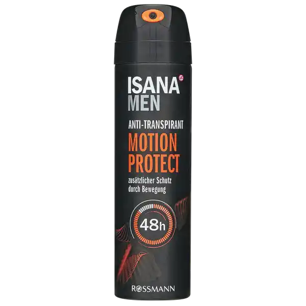 ISANA MEN Anti-Transpirant Motion Protect: Цвет: Produktbeschreibung und details mit hWirkkomnplex zuverlssiger Schutz gegen Achselnsse und Krpergeruch leistungstarker Schutz auch bei StressSchwitzen langanhaltender Schutz und Frische durch Bewegung hochwirksame Pflegeformel Hautvertrglichkeit dermatologisch besttigt Kontaktdaten Dirk Rossmann GmbH Isernhgener Str  DE Burgwedel wwwrossmannde  Anwendung und Gebrauch Aus  cm Entfernung unter die Achseln sprhen und kurz einwirken lassen Inhaltsstoffe Butane Propane Cyclopentasiloxane Aluminium Chlorohydrate Isobutane Parfum Phenoxyethanol Ethylhexylglycerin Tocopherol Dimethiconol Polyglyceryl Caprylate Propylene Carbonate Disteardimonium Hectorite Citronellol Coumarin Hexyl Cinnamal Linalool Limonene Warnhinweise und wichtige Hinweise Warnhinweise GEFAHR Extrem entzndbares Aerosol Behlter steht unter Druck Kann bei Erwrmung bersten Von Hitze heien Oberflchen Funken offenen Flammen und anderen Zndquellen fernhalten Nicht rauchen Nicht gegen offene Flamme oder andere Zndquelle sprhen Nicht durchstechen oder verbrennen auch nicht nach Gebrauch Vor Sonnenbestrahlung schtzen Nicht Temperaturen ber  C aussetzen Darf nicht in die Hnde von Kindern gelangen Einatmen vermeiden und von den Augen fernhalten Nicht auf beschdigte oder entzndetet Haut auftragen
https://www.rossmann.de/de/pflege-und-duft-isana-men-anti-transpirant-motion-protect/p/4305615614120