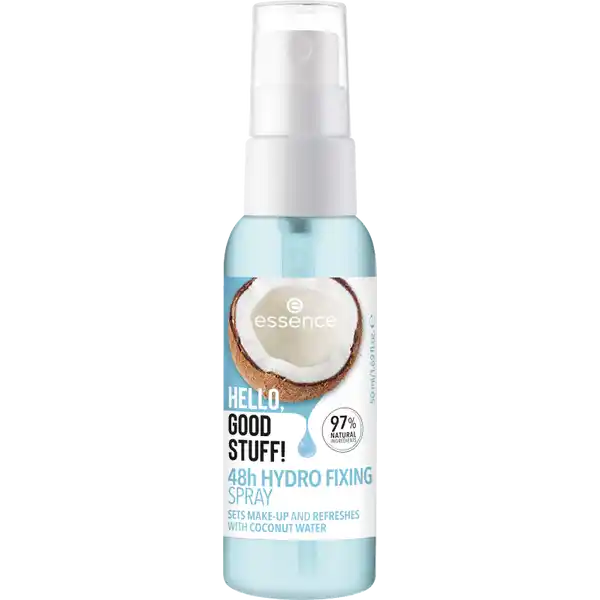 essence HELLO, GOOD STUFF! 48h HYDRO FIXING SPRAY: Цвет: https://www.rossmann.de/de/make-up-essence-hello-good-stuff-48h-hydro-fixing-spray/p/4059729407160
Produktbeschreibung und details Ein MakeupFixierspray das gleichzeitig erfrischt und Feuchtigkeit spendet das HELLO GOOD STUFF h HYDRO FIXING SPRAY Es ist mit Kokosnusswasser angereichert und versorgt die Haut fr bis zu h mit Feuchtigkeit Das Spray kann mehrmals am Tag nachgesprht werden  fr einen Frischekick zwischendurch Mit  Prozent natrlichen Inhaltsstoffen und dermatologisch getestet Kontaktdaten cosnova GmbH Am Limespark  D Sulzbach am Taunus  UrsprungslandHerkunftsort Oesterreich Anwendung und Gebrauch Mit Fixingspray hlt das Makeup besonders lange auch bei Regen und Hitze Das Spray wird mit rund  cm Abstand in kreisfrmigen Bewegungen auf das fertige Styling aufgesprht Augen und Mund dabei am besten schlieen Auerdem lsst sich etwas Fixingspray auf Eyeshadow Brushes sprhen und damit Lidschatten intensivieren Gebrauch Aufbewahrung und Verwendung Aufbewahrungs und Verwendungsbedingungen Fixiert dein MakeUp und spendet  Stunden Feuchtigkeit Anwendung Spray gut schtteln und aus  cm Entfernung gleichmig auf das Gesicht sprhen Inhaltsstoffe AQUA WATER GLYCERIN COCOS NUCIFERA COCONUT WATER ENANTIA CHLORANTHA BARK EXTRACT BUTYLENE GLYCOL PROPYLENE GLYCOL PENTYLENE GLYCOL SODIUM LAURYL SULFOACETATE SODIUM OLEOYL SARCOSINATE SODIUM CHLORIDE SODIUM OLEATE OLEANOLIC ACID BENZYL SALICYLATE CITRIC ACID SODIUM BENZOATE POTASSIUM SORBATE PARFUM FRAGRANCE COUMARIN Warnhinweise und wichtige Hinweise Warnhinweise Vorsicht Augen und Mund geschlossen halten Bei Augenkontakt bitte grndlich mit Wasser splen