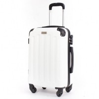 VERTICAL STUDIO "Stockholm" 20" Hand Luggage Suitcase white: Цвет: Brand VERTICAL STUDIO Material plastic ABS Lining  polyester Brand logo as a metal emblem on the front External dimensions HWD  cm   cm   cm Internal dimensions HWD  cm   cm   cm Net Weight kg Volume approx  l ideal as hand luggage external dimensions correspond to the size regulations three digit suitcase lock  combinations Telescopic handle with three possible height settings four smoothrunning wheels for convenient transport a large main compartment with a circumferential way zipper Divider with integrated zippered mesh pocket for division Tension straps with click closure Interior lined throughout wipeable Zippered lining on each side of the case two carrying handles with suspension four spacers on one side structured outer material with a matte finish NEW with box ampamp original packaging
https://www.sportspar.com/vertical-studio-stockholm-20-hand-luggage-suitcase-white