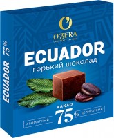 «O'Zera», шоколад Ecuador, содержание какао 75%, 90г: 