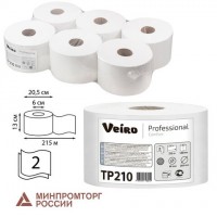 Бумага туалетная 215 м, VEIRO (Система T8), КОМПЛЕКТ 6 шт., с центральной вытяжкой, Comfort, 2-слойная, TP210: Цвет: Уровень гигиены в туалетных комнатах всегда должен быть на высоте, ведь это является частью имиджа. Туалетная бумага Veiro Professional - идеальное cочетание экономичности и качества. Подходит для диспенсерной системы - T8.
: VEIRO PROFESSIONAL
1: 1
: Хозтовары
: Гигиенические товары
Артикул VEIRO TР210.