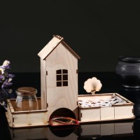 Чайный домик "Просторный со двором", с салфетницей/конфетницей, местом для солонки/перечницы: 