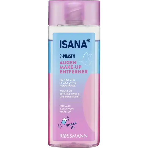 ISANA Shake it! 2-Phasen Augen-Make-Up Entferner: Цвет: https://www.rossmann.de/de/pflege-und-duft-isana-shake-it-2-phasen-augen-make-up-entferner/p/4068134031426
Produktbeschreibung und details Der ISANA PHASEN AUGEN MAKEUP ENTFERNER ist die perfekte Lsung um die Augen und das Gesicht sanft und grndlich zu reinigen ohne dabei unerwnschte Rckstnde zu hinterlassen Unsere spezielle Rezeptur mit Rosenwasser entfernt selbst wasserfestes Makeup ohne dabei deine Haut zu reizen reinigt und pflegt ohne Rckstnde auch fr sensible Haut ampamp Lippen geeignet fr alle Arten von MakeUp Hautvertrrglichkeit dermatologisch und augenrztlich besttigt fr Kontaktlinsentrger geeignet Rezeptur ohne Mikroplastik vegan Verweis zur Studie Kontaktdaten Dirk Rossmann GmbH Isernhgener Strae   Burgwedel wwwrossmannde UrsprungslandHerkunftsort Deutschland Testurteile Qualittssiegel ampamp Verbandszeichen Anwendung und Gebrauch Einfach schtteln auf ein Wattepad auftragen und sanft ber das Gesicht streichen Bei Bedarf das Gesicht nach der Reinigung mit klarem Wasser absplen Nur uerlich anwenden Nicht verschlucken Gebrauch Aufbewahrung und Verwendung Aufbewahrungs und Verwendungsbedingungen Auer Reichweite von Kindern aufbewahren Inhaltsstoffe Aqua Isododecane Sorbitol Dicaprylyl Ether Glycerin Hexanediol Rosa Damascena Flower Water Helianthus Annuus Sunflower Seed Oil Sodium Chloride Sodium Sulfate Sodium Ferrocyanide Sodium Hydroxide Hydroxyacetophenone Tocopherol Potassium Sorbate Sodium Benzoate Sorbic Acid CI  CI