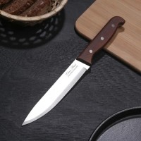 Нож кухонный «Классик», лезвие 16 см, деревянная рукоять: 