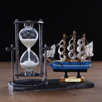 Песочные часы "Фрегат", сувенирные, 15.5 х 6.5 х 12.5 см, микс: 