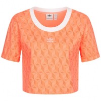 adidas Originals Cropped Women T-shirt FM1169: Цвет: https://www.sportspar.com/adidas-originals-cropped-women-t-shirt-fm1169
Brand: adidas material: 100% cotton Brand logo sewn on the chest and written as All Over Print elastic and ribbed crew neck short, folded sleeves short cut (crop) straight hem loose fit pleasant wearing comfort NEW, with tags &amp; original packaging