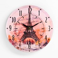 Часы настенные "Париж", дискретный ход, d-23. см: 