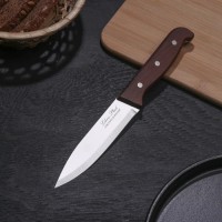 Нож кухонный «Классик», лезвие 13 см, деревянная рукоять: 