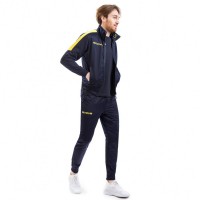 Givova Revolution Tracksuit TR033-0407: Цвет: Brand: Givova Materials: 100%polyester fit: Regular Brand logo on the collar, on the right chest and on the right pant leg Stand-up collar with full-length zip elastic, ribbed cuffs and hem two open side pockets (Jacket + Pants) elastic waistband with drawstring elastic, ribbed leg ends pleasant wearing comfort NEW, with tags &amp; original packaging
https://www.sportspar.com/givova-revolution-tracksuit-tr033-0407