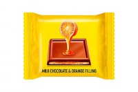 «OZera», молочный шоколад Milk & Orange filling с желейной апельсиновой начинкой (коробка 1,2кг): 
