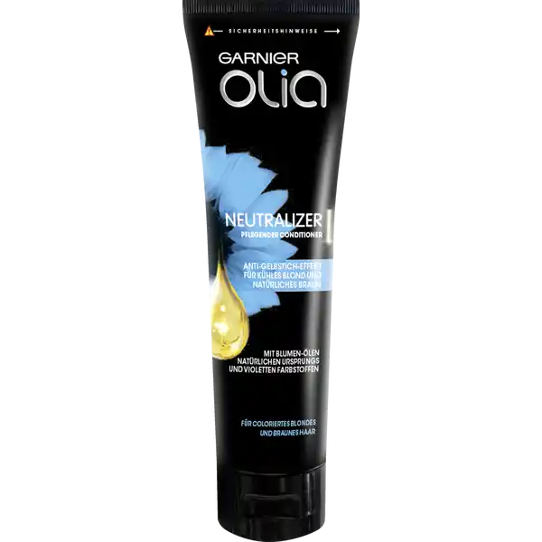 Garnier Olia Neutralizer Pflegender Conditioner: Цвет: Produktbeschreibung und details Die Haarfarbe zu neutralisieren gelingt mit dem Olia Neutralizer von Garnier im Handumdrehen Der pflegende Conditioner enthlt Blumenle natrlichen Ursprungs sowie violette Farbstoffe welche unerwnschte Orange und Gelbstiche im Haar reduzieren Dabei kann der AntiGelbstich Conditioner ohne Ammoniak sowohl in khlem blonden als auch in natrlich braunem Haar verwendet werden Einmal pro Woche angewendet untersttzt der Conditioner fr gefrbtes Haar ein natrlich aussehendes und strahlendes Farbergebnis ohne strende Orange oder Gelbstiche fr khles blondes und natrlich braunes Haar pflegender Conditioner gegen Orange und Gelbstich im Haar enthlt Blumenle und violette Farbstoffe Formel ohne Ammoniak Kontaktdaten GARNIER TSA   SR OUEN CEDEX FR wwwgarniercom UrsprungslandHerkunftsort EU Anwendung und Gebrauch Den Olia Neutralizer auf das feuchte oder nasse Haar auftragen und vorsichtig einmassieren Nun den pflegenden Conditioner in blondem Haar fr etwa fnf Minuten einwirken lassen in braunem Haar zehn Minuten Im Anschluss die Haarpflege grndlich unter klarem Wasser aussplen Der Neutralizer kann einmal in der Woche verwendet werden Gebrauch Aufbewahrung und Verwendung Aufbewahrungs und Verwendungsbedingungen Khl und trocken lagern Auerhalb der Reichweite von Kindern aufbewahren Inhaltsstoffe AQUA  WATER  CETEARYL ALCOHOL  BEHENTRIMONIUM CHLORIDE  CETYL ESTERS  CI   ACID VIOLET   CI   ACID RED   TOCOPHEROL  SODIUM HYDROXIDE  TRIDECETH  CHLORHEXIDINE DIGLUCONATE  HELIANTHUS ANNUUS SEED OIL  SUNFLOWER SEED OIL  CAMELLIA OLEIFERA SEED OIL  AMODIMETHICONE  ISOPROPYL ALCOHOL  CITRIC ACID  CETRIMONIUM CHLORIDE  PARFUM  FRAGRANCE Warnhinweise und wichtige Hinweise Warnhinweise Kontakt mit den Augen vermeiden Sofort Augen grndlich splen falls das Erzeugnis mit den Augen in Berhrung gekommen ist Nicht fr eine andere Anwendung als zur Frbung der Kopfhaare verwenden Nach Anwendung die Haare gut aussplen
https://www.rossmann.de/de/pflege-und-duft-garnier-olia-neutralizer-pflegender-conditioner/p/3600542511339