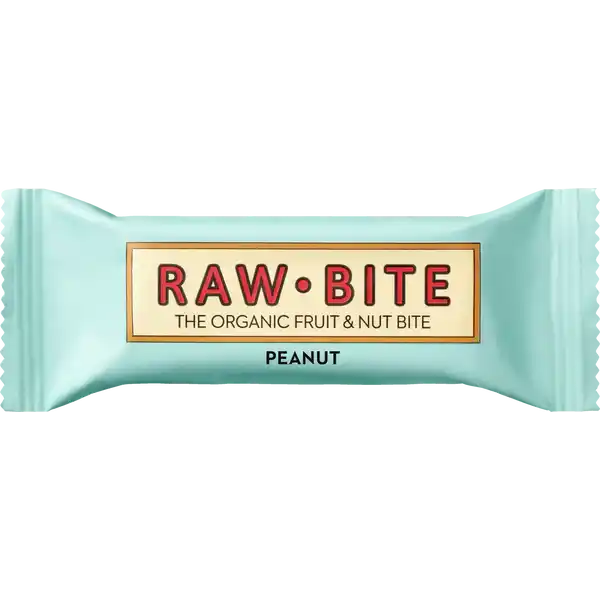 RAW BITE Bio Peanut Riegel: Цвет: Produktbeschreibung und details Fr alle die gerne zubeien  voll mit Erdnssen und einem Hauch Meersalz ist RAWBITE PEANUT der perfekte Snack fr zwischendurch Knackig lecker und ideal wenn du Lust auf etwas HerzhaftSalziges hast Lebensmittelunternehmer Name RAWBITE ApS Adresse Lyngbyvej   Gentofte Denmark wwwrawbitecom Bio Zertifikat NLBIO UrsprungslandHerkunftsort EUNichtEULandwirtschaft Testurteile Qualittssiegel ampamp Verbandszeichen Rechtlich vorgeschriebene Produktbezeichnung Bio Riegel aus getrockneten Datteln  und Erdnssen  Zutaten Getrocknete Datteln ERDNSSE  Meersalz  Kann Spuren von NSSEN und SESAM enthalten Kann Nussschalen und Obstkerne enthalten Biologisch zertifiziert Nhrwerte Durchschnittliche Nhrwertangaben pro  g Energie  kj   kcal Fett  g davon  gesttigte Fettsuren  g Kohlenhydrate  g davon  Zucker  g Eiwei  g Salz  g
https://www.rossmann.de/de/lebensmittel-raw-bite-bio-peanut-riegel/p/5712840020050