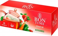 «Bontime», чай черный «Клубника», 25 пакетиков, 37,5г: 