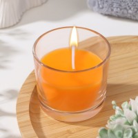 Свеча ароматическая в стакане АЛАНИЯ "Сочное манго", 5,5 см: 