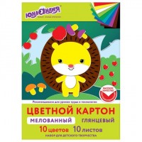 Картон цветной А4 МЕЛОВАННЫЙ, 10 листов, 10 цветов, в папке, ЮНЛАНДИЯ, 200х290 мм, 113548: Цвет: Набор цветного картона ЮНЛАНДИЯ предназначен для творчества и хобби и может использоваться детьми с трехлетнего возраста. Картон рекомендован для уроков труда и технологии. Творческая инструкция по созданию аппликации на обороте.
: ЮНЛАНДИЯ
: Россия
: Школа
: Цветная бумага и картон
: Цветной и белый картон
: Картон цветной в наборах
Целлюлозный мелованный картон ЮНЛАНДИЯ с улучшенной прокраской обладает плотностью 200 г/м2, имеет глянцевую поверхность, благодаря чему сохраняет четкость, яркость и насыщенность оттенка на протяжении длительного времени. Картон легко режется ножницами, сгибается и клеится. Внутренний блок состоит из 10 листов формата А4 и 10 цветов. Картон вложен в красочную картонную папку, которая имеет дополнительный нижний клапан, благодаря чему листы не выпадут и не помнутся.