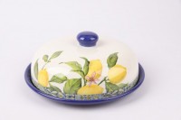 Блюдо для блинов 25х10см Лимоны керамика MILLIMI: 