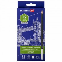 Карандаши художественные белые, НАБОР 12 шт. BRAUBERG ART CLASSIC, МЯГКИЙ грифель 3,3 мм, 181896: Цвет: Белые карандаши BRAUBERG ART "CLASSIC" обеспечивают гладкое письмо благодаря мягкому грифелю диаметром 3,3 мм.
: BRAUBERG ART
: Китай
: Художникам
: Материалы для графики
: Карандаши цветные профессиональные
: Карандаши цветные профессиональные классические
Набор карандашей белого цвета. Карандаши изготовлены из дерева высокого качества. Имеют круглое сечение и матовый корпус. Обладают длиной 175 мм, легко точатся и не крошатся. Мягкий грифель. Диаметр грифеля - 3,3 мм. Поставляются заточенными.