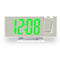 Часы - будильник электронные настольные с проекцией на потолок, термометром, календарем, USB 9197734: 