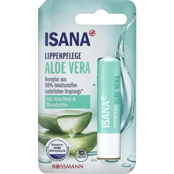 ISANA Lippenpflege Aloe Vera: Цвет: Produktbeschreibung und details Langanhaltende Pflege und wertvolle Inhaltsstoffe fr ein samtweiches Gefhl ISANA LIPPENPFLEGE schenkt Ihren Lippen was sie brauchen Die Rezeptur aus  Inhaltsstoffen natrlichen Ursprungs pflegt die Lippen mit Sheabutter und pflanzlichen len und sorgt so fr samtweiche und zarte LippenDie restlichen  der Inhaltsstoffe sorgen fr einen angenehmen Duft mit Aloe Vera und Sheabutter Hautvertrglichkeit dermatologisch besttigt vegan diese Rezeptur ist zu  ohne Mikroplastik Kontaktdaten Dirk Rossmann GmbH Isernhgener Strae   Burgwedel wwwrossmannde UrsprungslandHerkunftsort EU Testurteile Qualittssiegel ampamp Verbandszeichen Inhaltsstoffe Ricinus Communis Castor Seed Oil CaprylicCapric Triglyceride Butyrospermum Parkii Shea Butter Hydrogenated Castor Oil Glycine Soja Soybean Oil Helianthus Annuus Sunflower Seed Cera Oryza Sativa Cera Tocopheryl Acetate Aloe Barbadensis Leaf Extract Parfum Limonene Linalool Benzyl Alcohol Geraniol Lecithin Ascorbyl Palmitate Tocopherol
https://www.rossmann.de/de/pflege-und-duft-isana-lippenpflege-aloe-vera/p/0000042402107