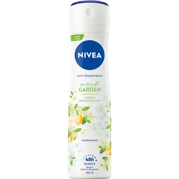 NIVEA Anti-Transpirant Spray miracle Garden Jasmin: Цвет: Produktbeschreibung und details Das NIVEA Miracle Garden Jasmin Deo Spray bietet dir effektiven langanhaltenden AntiTranspirantSchutz und wirkt antibakteriell Das Limited Edition Deo duftet nach Jasmin und Bergamotte und die frische Formel sorgt fr ein gepflegtes und trockenes Hautgefhl Die Hautvertrglichkeit ist dermatologisch besttigt Nimm dir einen Moment fr dich selbst NIVEA Miracle Garden Jasmin Deo Spray Kontaktdaten Beiersdorf AG Unnastrae   Hamburg wwwniveade     UrsprungslandHerkunftsort Deutschland Anwendung und Gebrauch Das Deodorant am besten nach dem Duschen verwenden Das Spray  cm von der Achselhhle entfernt halten und sprhen Lassen Sie das Produkt vollstndig trocknen bevor Sie sich anziehen Inhaltsstoffe Butane Isobutane Propane Cyclomethicone Aluminum Chlorohydrate C Alkyl Benzoate Isopropyl Palmitate Parfum Palmitamidopropyltrimonium Chloride Octyldodecanol Propylene Glycol Disteardimonium Hectorite Propylene Carbonate Dimethiconol Limonene Linalool Benzyl Alcohol Geraniol Citronellol Warnhinweise und wichtige Hinweise Warnhinweise GEFAHR Extrem entzndbares Aerosol Behlter steht unter Druck Kann bei Erwrmung bersten Von Hitze heien Oberflchen Funken offenen Flammen und anderen Zndquellen fernhalten Nicht rauchen Nicht gegen offene Flamme oder andere Zndquelle sprhen Nicht durchstechen oder verbrennen auch nicht nach Gebrauch Benutzung nur entsprechend Verwendungszweck Vor Sonneneinstrahlung schtzen Nicht Temperaturen ber  C aussetzen Darf nicht in die Hnde von Kindern gelangen Nur entleerte Dosen in die Wertstoffsammlung geben Lngeres Sprhen und direktes Einatmen vermeiden Nicht in die Augen sprhen Nicht auf gereizter oder geschdigter Haut anwenden
https://www.rossmann.de/de/pflege-und-duft-nivea-anti-transpirant-spray-miracle-garden-jasmin/p/4005900943958