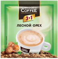 «Bridge Coffee», напиток кофейный 3 в 1 с ароматом лесного ореха, 20г (упаковка 40шт.): 