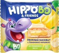 «HIPPO BONDI & FRIENDS», бисквитное пирожное с банановой начинкой, 32г (упаковка 12шт.): 