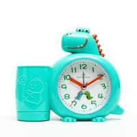 Часы - органайзер с будильником "Динозавр", дискретный ход, d-8 см, 15.8 х 13.5 см, АА: 