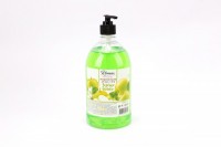Жидкое мыло для рук и тела Romax зеленое яблоко 1 литр: 