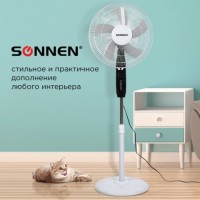 Вентилятор напольный, 3 режима, пульт ДУ, SONNEN TF-45W-40-520, d=40 см, 45 Вт, белый, 454788, FS-40-520: Цвет: Вентилятор SONNEN TF-45W-40-520 напольного типа привлекает внимание устойчивой конструкцией и стильным черно-белым дизайном элегантного корпуса из металла и пластика.
: SONNEN
: Китай
1