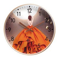 Часы настенные "Балерина", d-30 см, плавный ход: 
