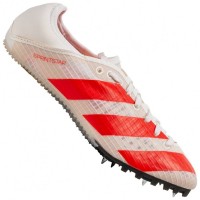 adidas Sprintstar Women Spikes Athletics Shoes FY4121: Цвет: https://www.sportspar.com/adidas-sprintstar-women-spikes-athletics-shoes-fy4121
Brand: adidas Upper material: textile, synthetic Inner material: synthetic Sole: synthetic Closure: shoelaces Brand logo on the tongue, inside and sole classic adidas stripes in the forefoot area Single-layer Celermesh mesh upper for optimal ventilation asymmetrical lacing preformed Spikes on the sole regular fit including Spikes and spike key pleasant wearing comfort NEW, in box &amp; original packaging