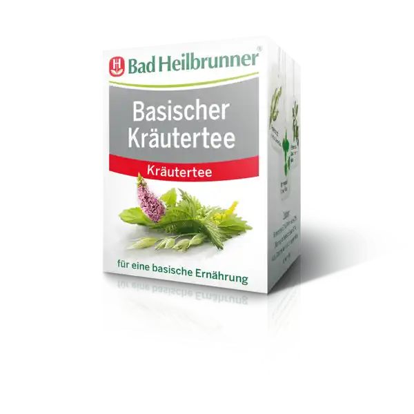 Bad Heilbrunner Basischer Krutertee: Цвет: Produktbeschreibung und details Im Garten ein ungebetener Gast als Haustee geschtzt Brennnesseln haben viele positive Eigenschaften und geben unserem Basischen Krutertee seinen natrlichen Charakter Die Pfefferminze verleiht ihm zustzlich eine frischsanfte Schrfe Die gezielt ausgewhlten Kruter mit ihren wertvollen pflanzlichen Inhaltsstoffen machen diesen Krutertee aus Das Verhltnis von Suren und Basen ist fr die Funktion aller Stoffwechselvorgnge im Organismus von groer Bedeutung quotGrnquot  diese Farbe ist bei der Zusammensetzung des Basischen Krutertees sozusagen Programm Von der Brennnessel deren positiven Eigenschaften ihr charakteristisches Hautbrennen vergessen machen ber das mentholhaltige therische l der Pfefferminze bis zum ballaststoffreichen Grnen Haferstroh  eine hochwertige Krutermischung zur Begleitung einer basischen Ernhrung Brennnessel Pfefferminze grnes Haferstroh    Tassen tglich Zubereitung  Minuten Ohne Zusatz von Aromen Koffeinhaltig Lebensmittelunternehmer wwwbadheilbrunnerde UrsprungslandHerkunftsort Deutschland Rechtlich vorgeschriebene Produktbezeichnung Basischer Krutertee mit Brennnessel und Pfefferminze Zutaten Brennnessel  Pfefferminze  Zitronengras Haferstroh grn  Mate koffeinhaltig Schachtelhalm Schafgarbenkraut Nhrwerte Durchschnittliche Nhrwertangaben pro  ml pro  Portion pro Kruterkissen ml Wasser Energie  kj   kcal  kj   kcal Fett  g  g davon  gesttigte Fettsuren  g  g Kohlenhydrate  g  g davon  Zucker amplt  g amplt  g Eiwei  g  g Salz  g  g Anwendung und Gebrauch Bitte achten Sie auf eine abwechslungsreiche ausgewogene Ernhrung und eine gesunde Lebensweise Gebrauch Aufbewahrung und Verwendung Zubereitung Bitte mit sprudelnd kochendem Wasser aufgieen und mindestens  Minuten ziehen lassen damit Sie ein sicheres Lebensmittel erhalten Wir empfehlen Ihnen  Filterbeutel pro Tasse
https://www.rossmann.de/de/gesundheit-bad-heilbrunner-basischer-kraeutertee/p/4008137002887