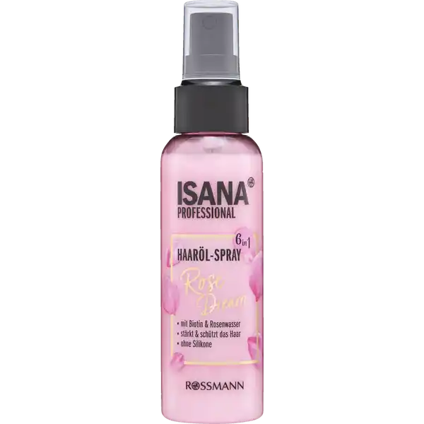 ISANA PROFESSIONAL Haarl Rose: Цвет: https://www.rossmann.de/de/pflege-und-duft-isana-professional-haaroel-rose/p/4305615923499
Produktbeschreibung und details Verwhnen Sie Ihr Haar mit den hochwertigen Pflegeprodukten von ISANA Professional Das ISANA Professional Haarl Spray pflegt das Haar samtig weich und verleiht dabei einen schwerelosen Glanz  ganz ohne Silikone  strkt gegen Stylingschden  schtzt vor Spliss  verbesserte Kmmbarkeit  Hitzeschutz  verbesserter Glanz  Frizz Bndigung mit Biotin ampamp Rosenwasser strkt ampamp schtzt das Haar Hautvertrglicheit dermatlogisch besttigt Rezeptur ohne Mikroplastik vegan Kontaktdaten Dirk Rossmann GmbH Isernhgener Strae   Burgwedel wwwrossmannde UrsprungslandHerkunftsort Deutschland Testurteile Qualittssiegel ampamp Verbandszeichen Anwendung und Gebrauch Vor Gebrauch schtteln Einfach in das feuchte oder trockene Haar sprhen Inhaltsstoffe Aqua C Alkane CaprylicCapric Triglyceride Distearoylethyl Hydroxyethylmonium Methosulfate Cetearyl Alcohol Glycol Distearate Panthenol Biotin Glycerin Cetrimonium Methosulfate Ricinus Communis Seed Oil Rosa Damascena Flower Water Quaternium Citric Acid Parfum Citronellol Geraniol Hexyl Cinnamal Linalool Limonene Phenoxyethanol Ethylhexylglycerin Potassium Sorbate Sodium Benzoate Sorbic Acid