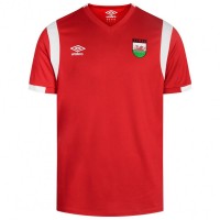 Wales Umbro Spartan Men Jersey UMTM0116WS-2LT: Цвет: Brand: Umbro Materials: 100%polyester Collar: 100% polyester Brand logo on the right chest Wales-Flag on left chest elastic, ribbed V-neck Short sleeve slightly longer back contrasting details regular fit elastic material pleasant wearing comfort NEW, with tags &amp; original packaging
https://www.sportspar.com/wales-umbro-spartan-men-jersey-umtm0116ws-2lt