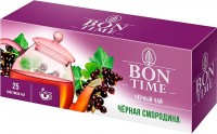 «Bontime», чай черный «Чёрная смородина», 25 пакетиков, 37,5г: 