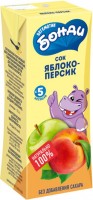 «Бегемотик Бонди», сок «Яблоко-Персик», 0.2л: 